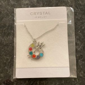 Paint palette necklace